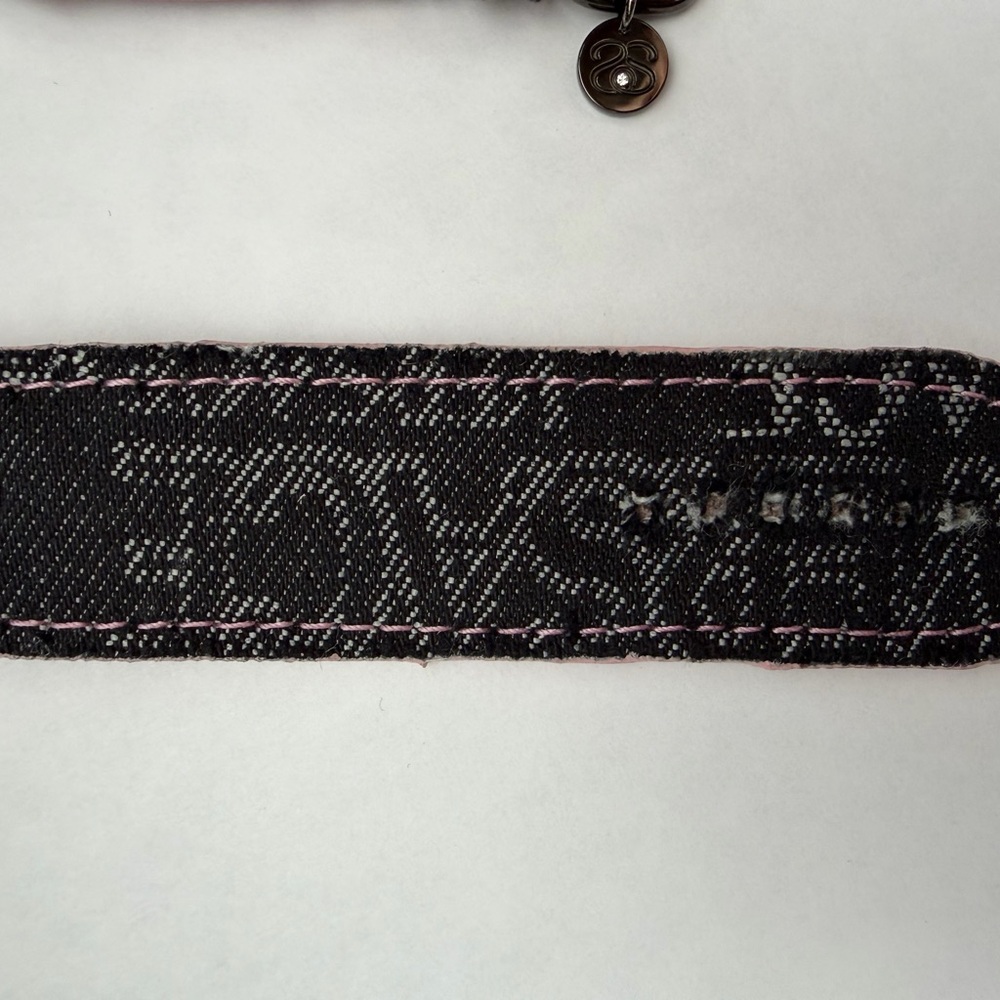 Authentic Upcycled Black/Pink Denim Apple Watchband by Spark’l-size 3 - 38/41mm - Picture 5 of 8